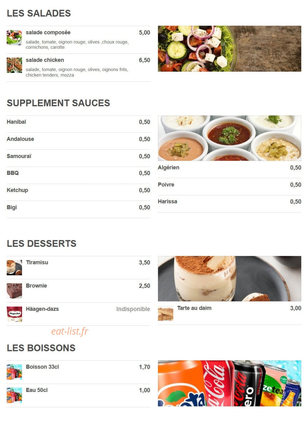 Le Regal — carte page 4