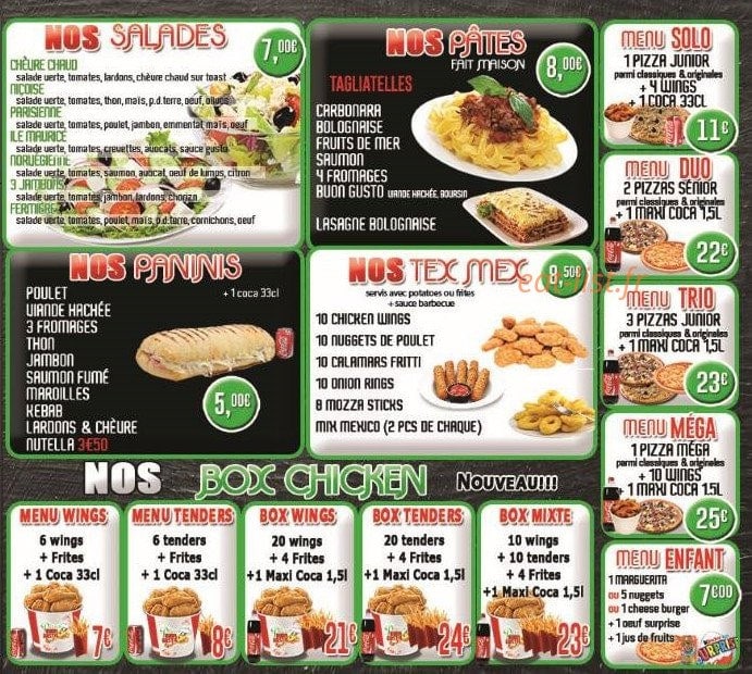 Pizza buon gusto — carte page 5