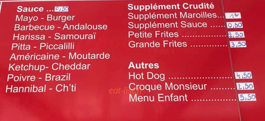 Royal Burger — carte page 3