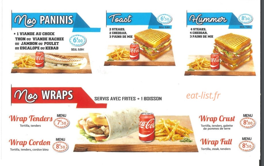 Bella Food — carte page 2