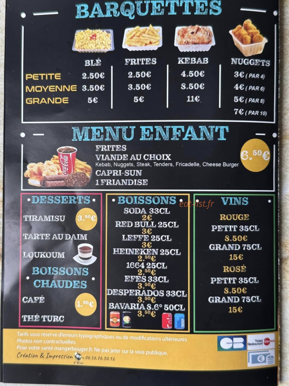 Grill Volcan — carte page 3