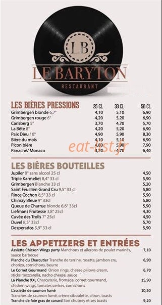 Le baryton — carte page 1