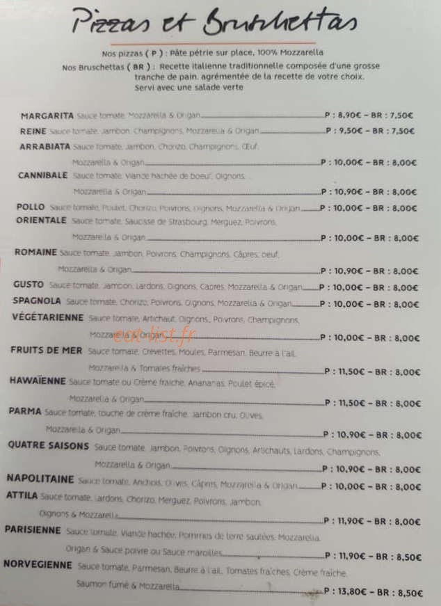 Le Gusto — carte page 2