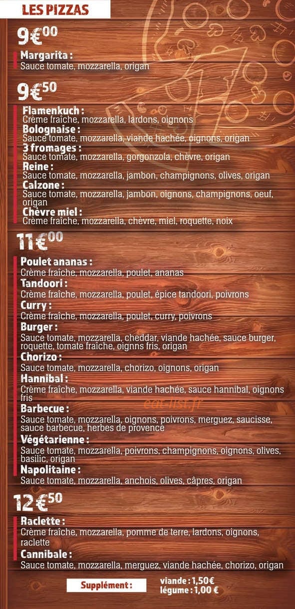 Pizzeria du St B — carte page 2