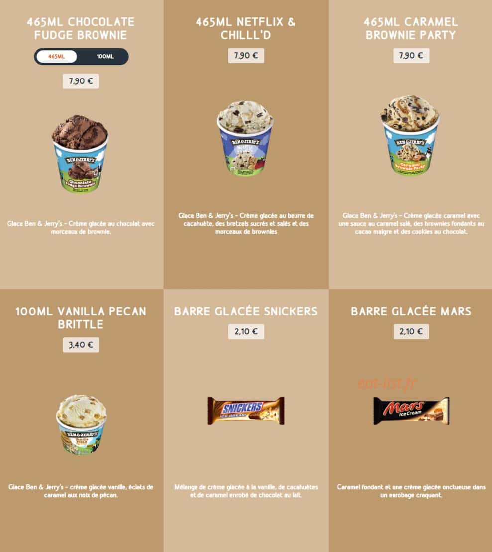 Speed Burger — carte page 19