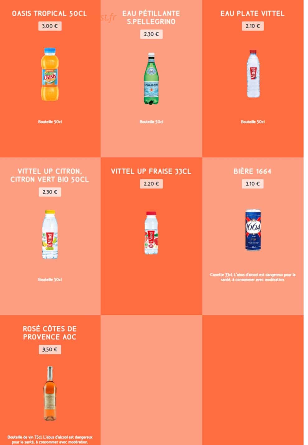Speed Burger — carte page 17