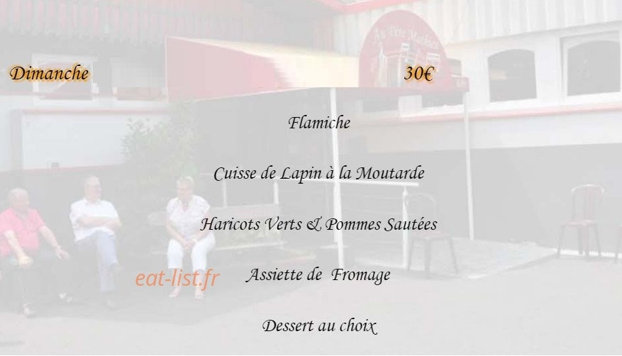 Au Pere Mathieu — carte page 1