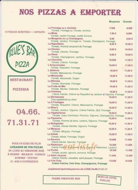 Diroma pizza — carte page 4