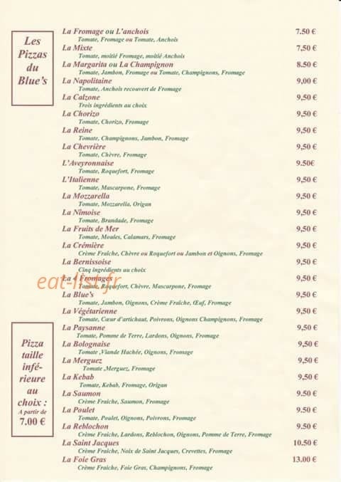 Diroma pizza — carte page 2