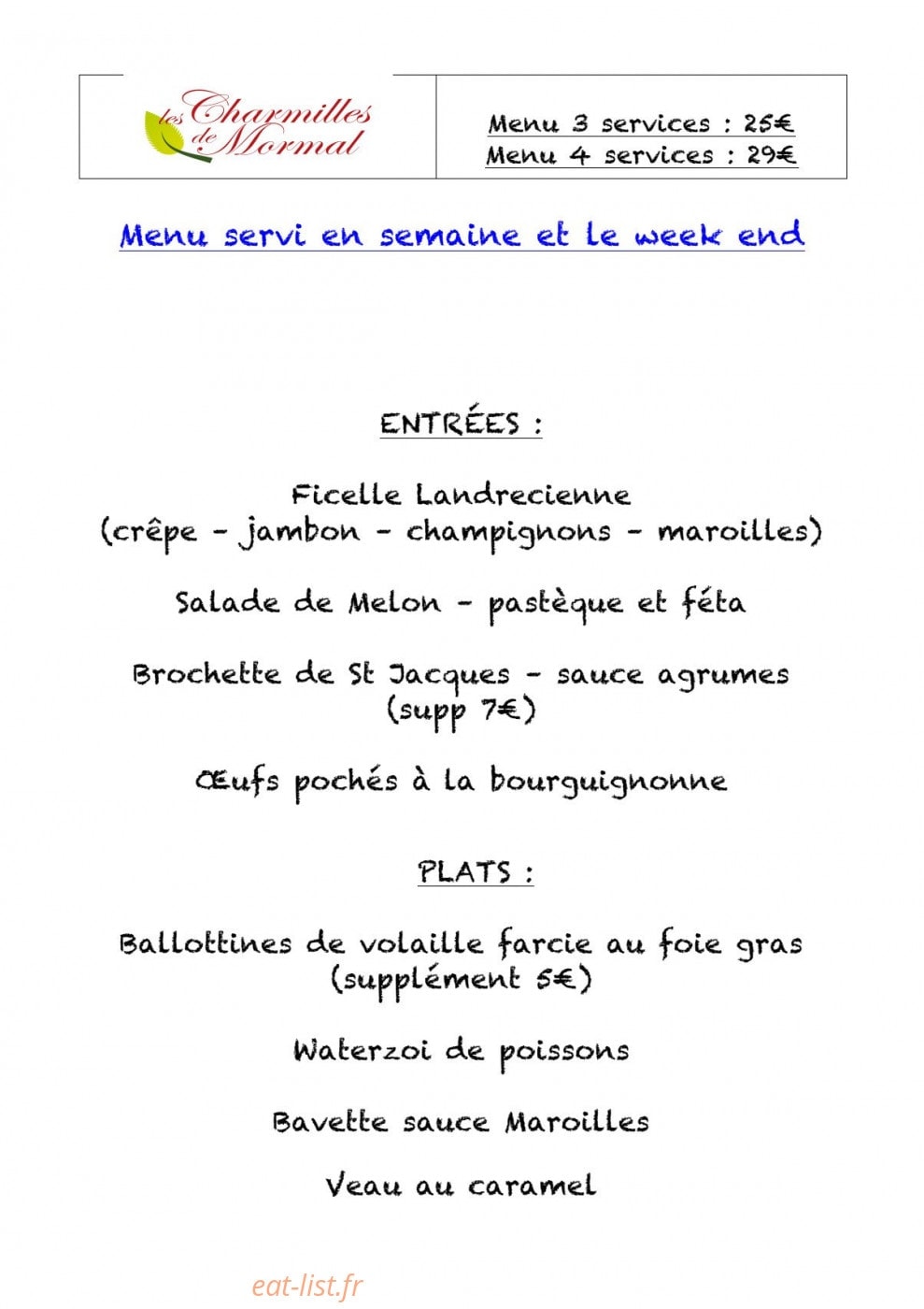 Les Charmilles de Mormal — carte page 1