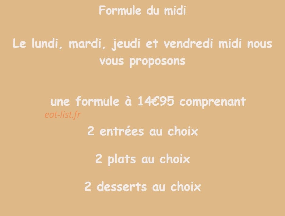 Le Temps Des Mets — carte page 4