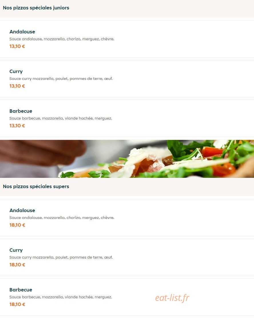 Star Food — carte page 12