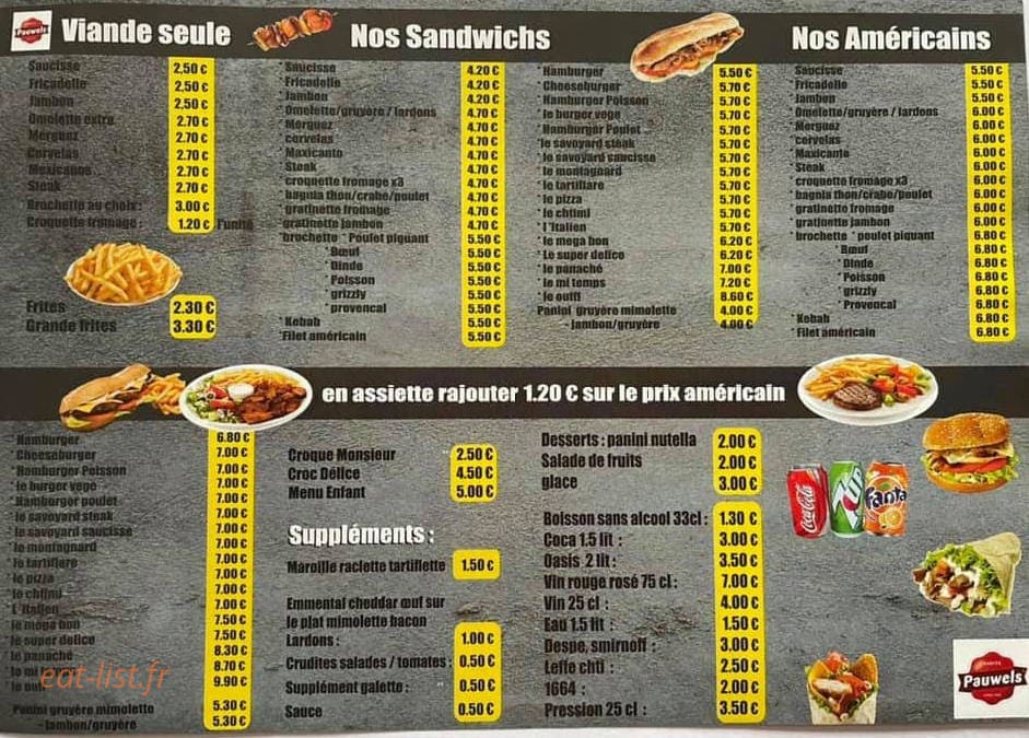 Ô Super Délice — carte page 2