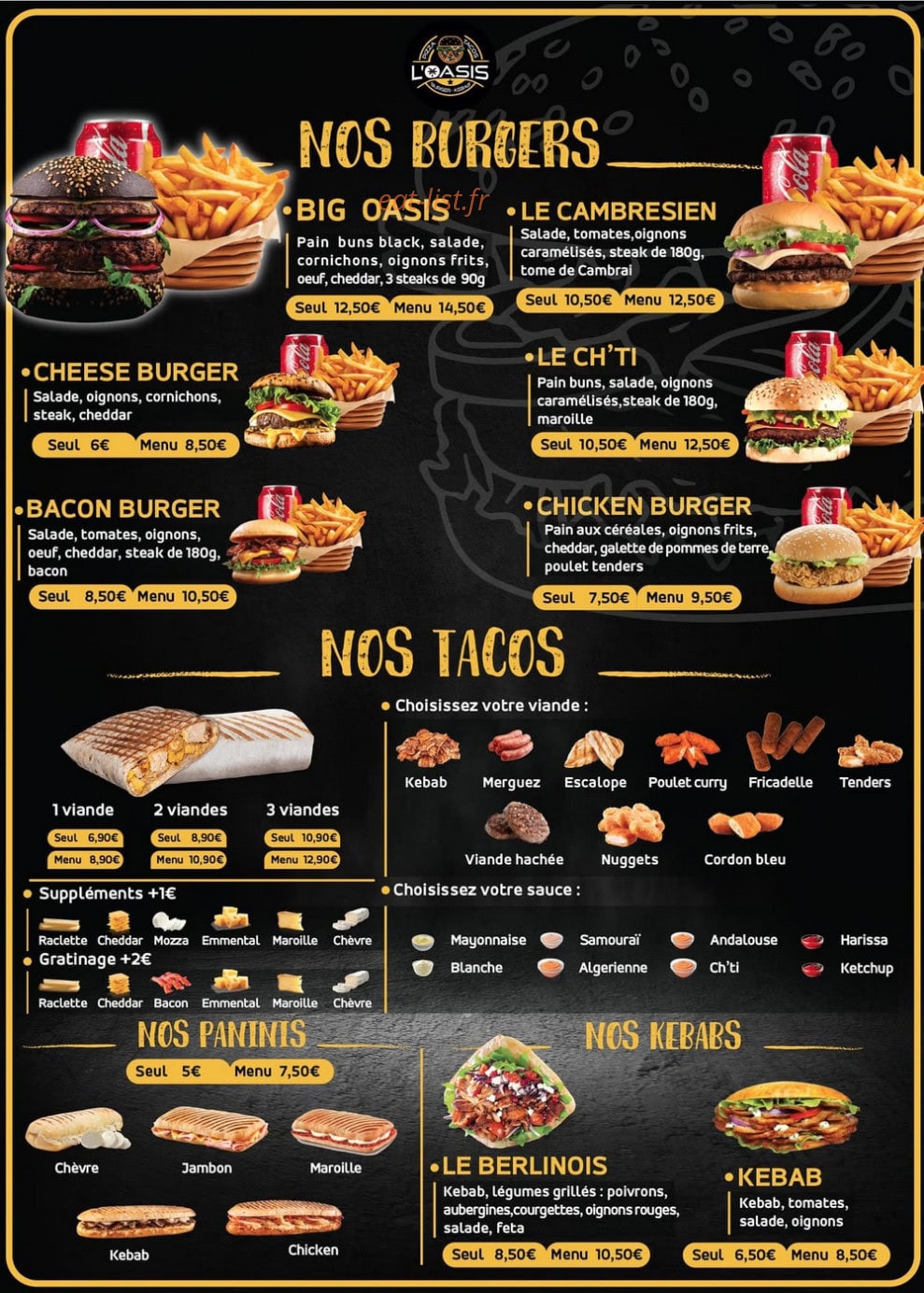 L'Oasis — carte page 3