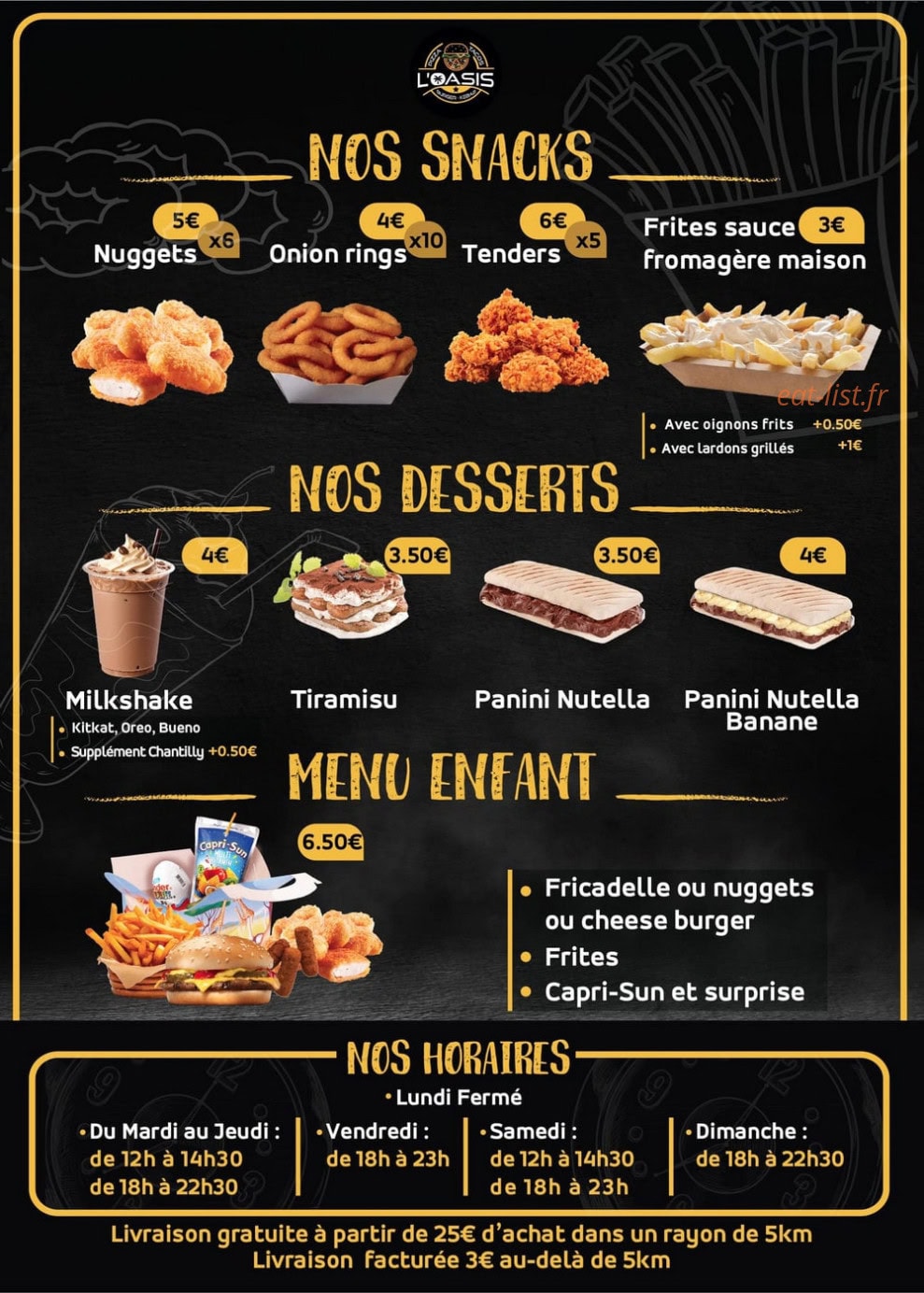 L'Oasis — carte page 4