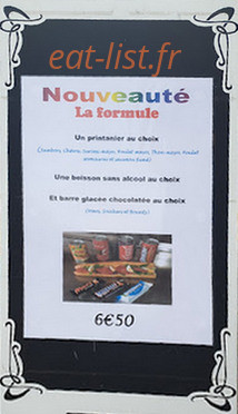 La Ch'tite Frite — carte page 1