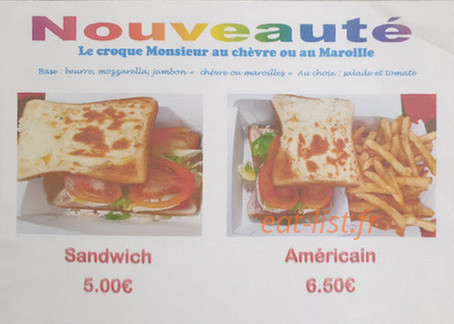 La Ch'tite Frite — carte page 2