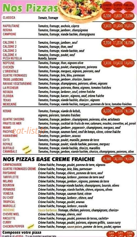 Pizza Royal Burger — carte page 3