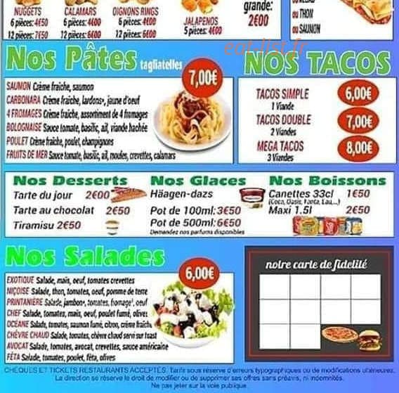 Pizza Royal Burger — carte page 4