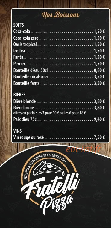 Fratelli Pizzaa — carte page 7