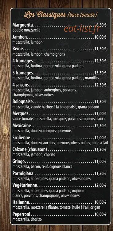 Fratelli Pizzaa — carte page 1