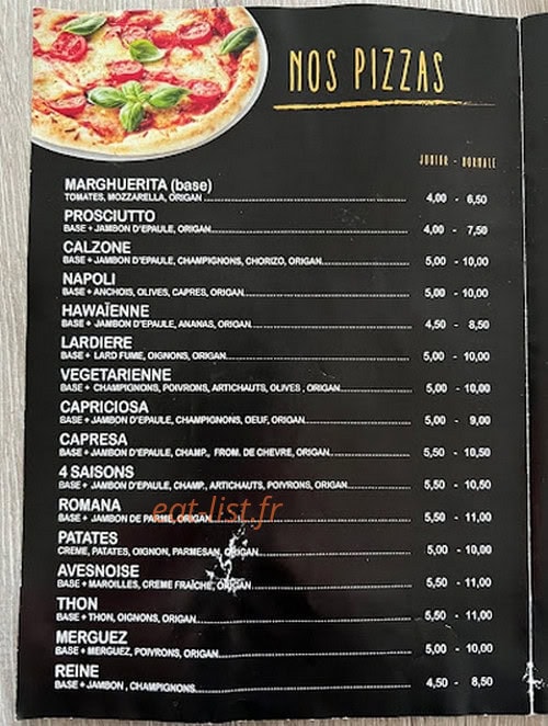 Pizza Et Pasta — carte page 1
