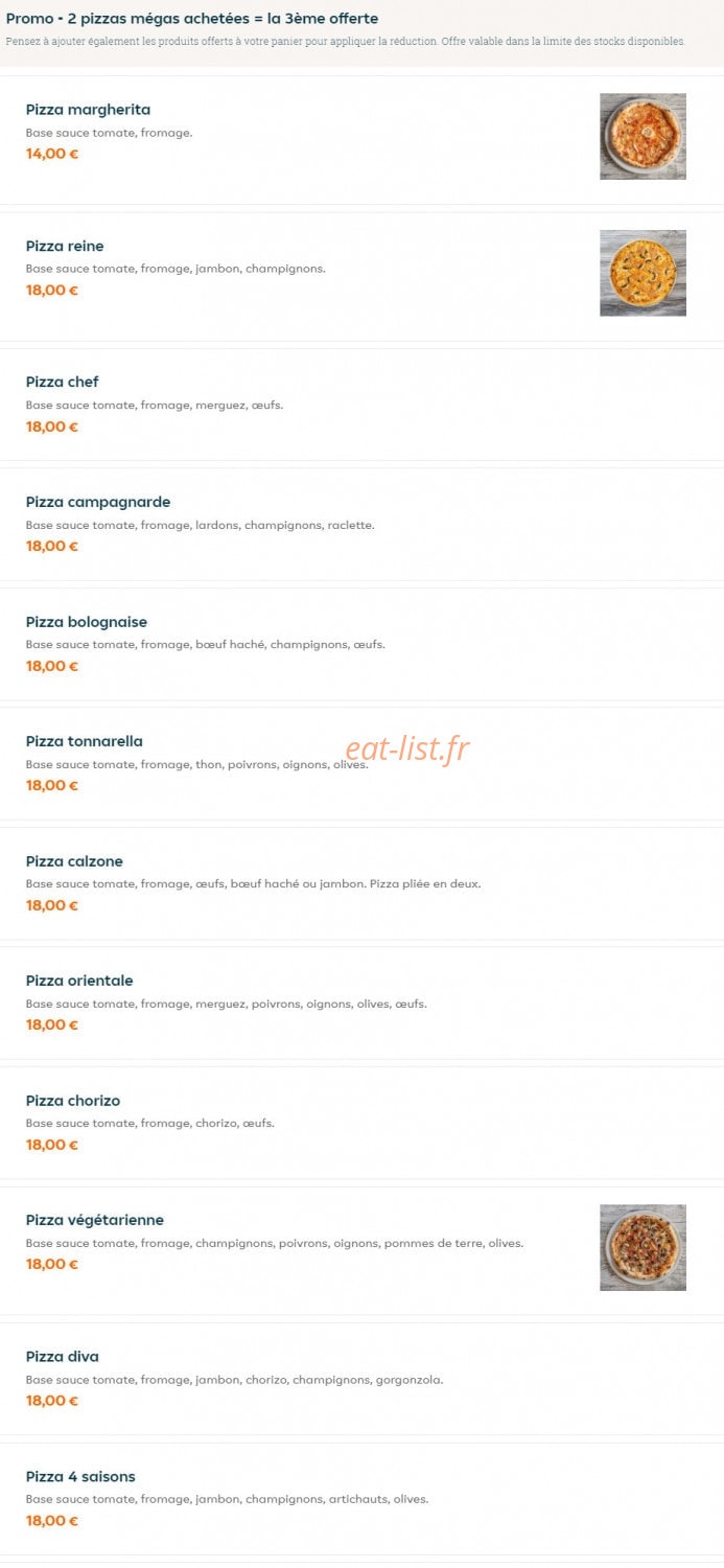 Allo Pizza — carte page 5
