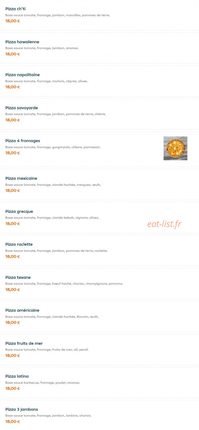 Allo Pizza — carte page 6