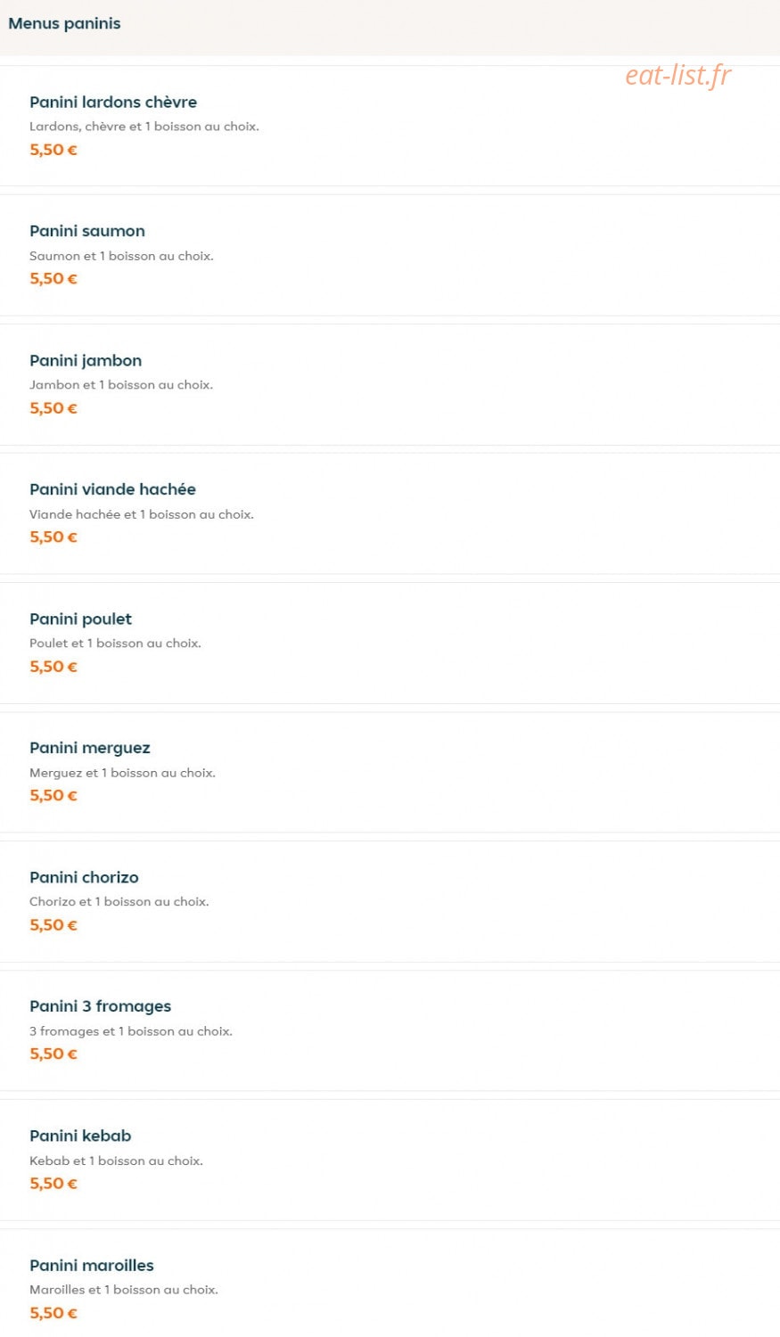 Allo Pizza — carte page 10