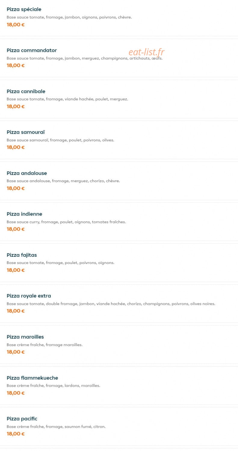 Allo Pizza — carte page 7
