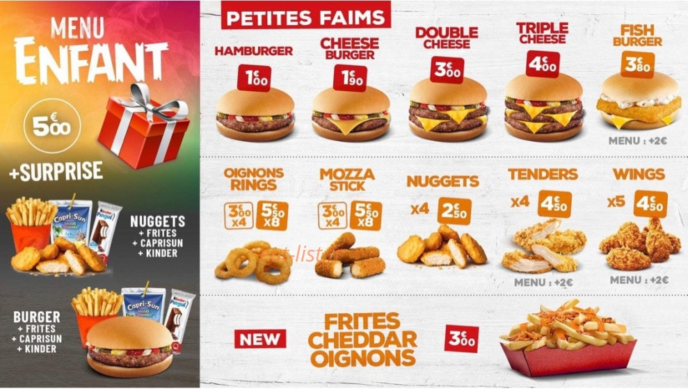 Best burger — carte page 4