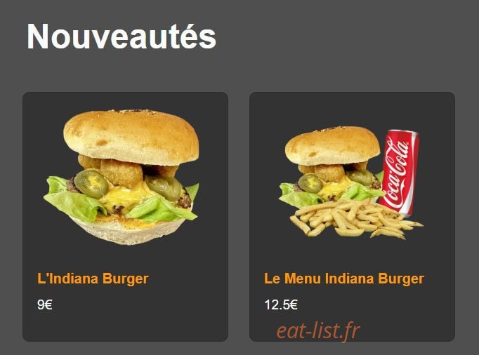 Burger Magic — carte page 1