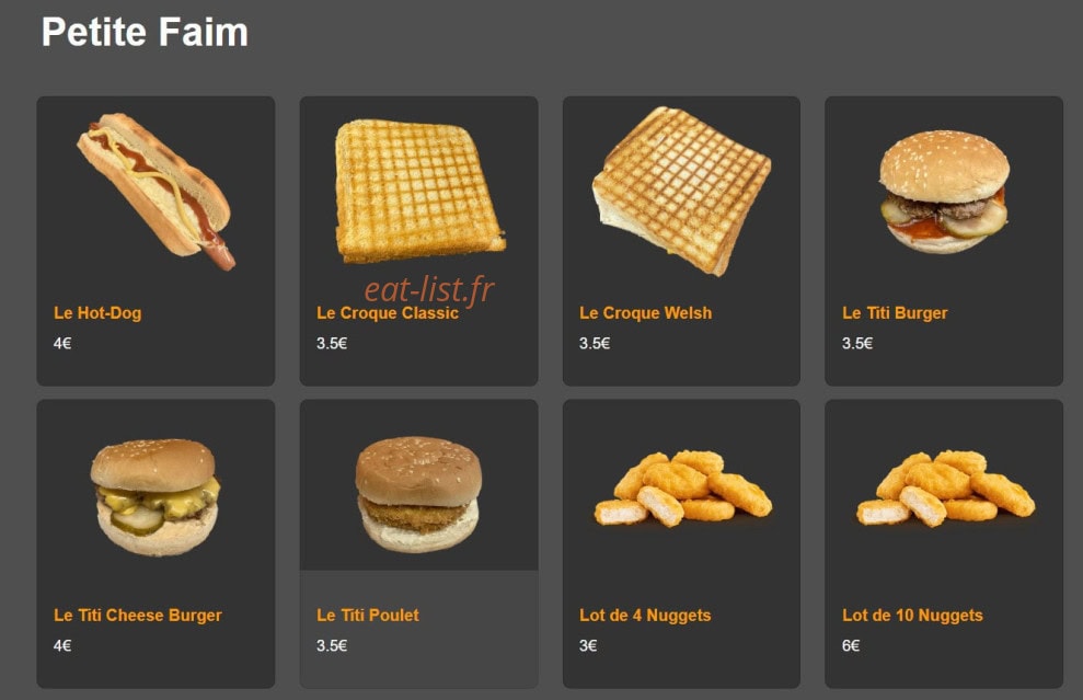 Burger Magic — carte page 11