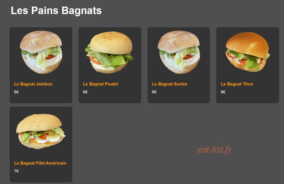 Burger Magic — carte page 8