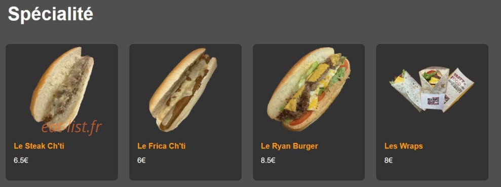 Burger Magic — carte page 5