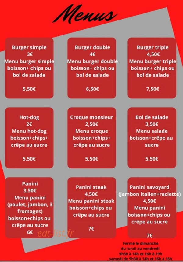 Food family — carte page 2