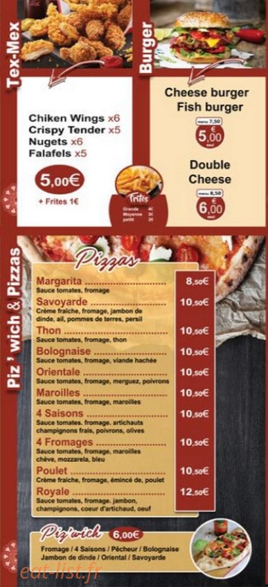 Crousty food — carte page 6