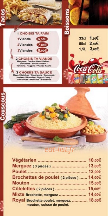 Crousty food — carte page 7