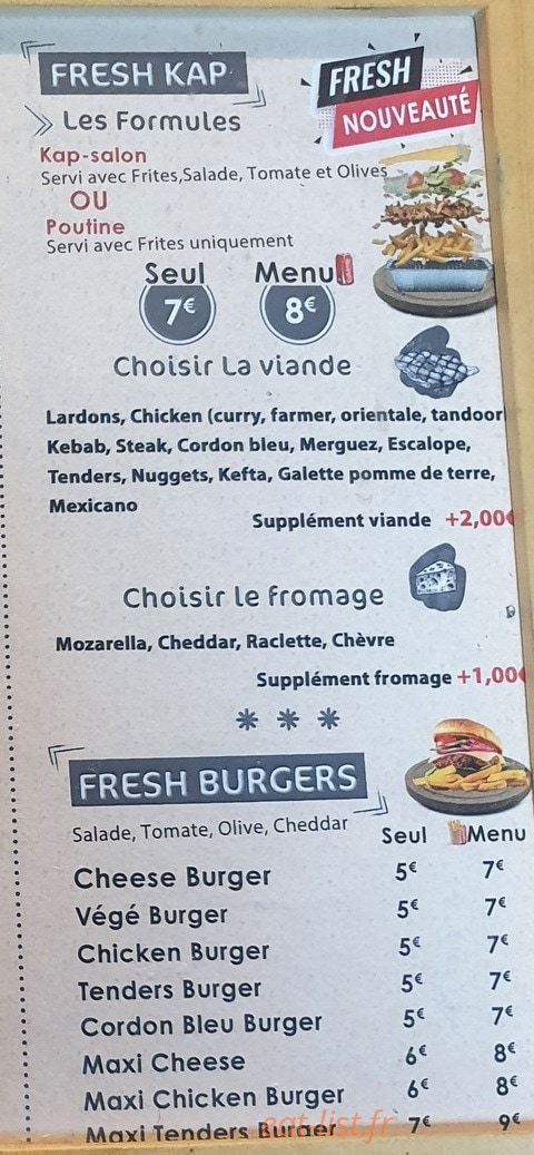 Fresh Tacos — carte page 2