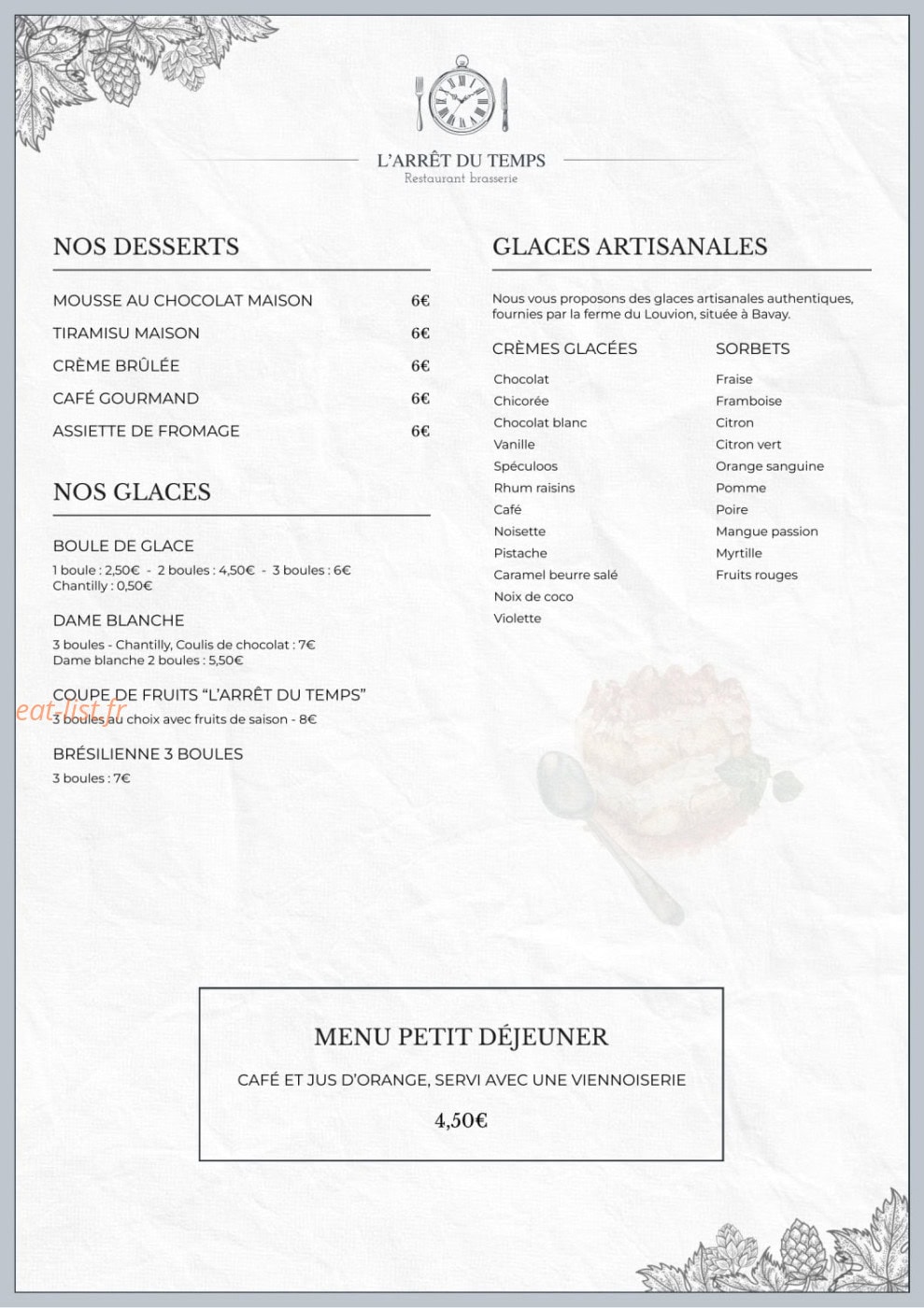 L'Arrêt du Temps — carte page 5