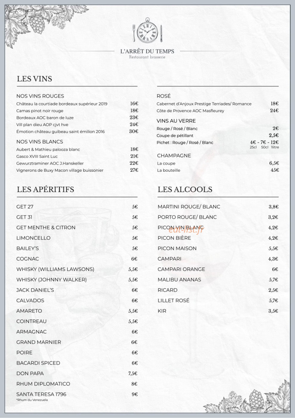 L'Arrêt du Temps — carte page 2