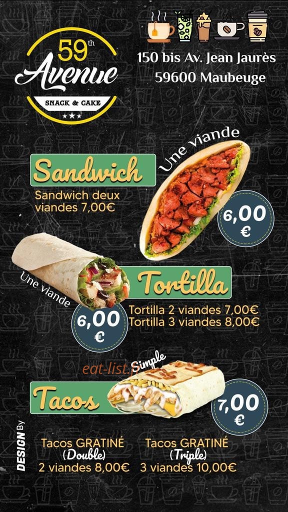 L'instant Gourmand — carte page 1