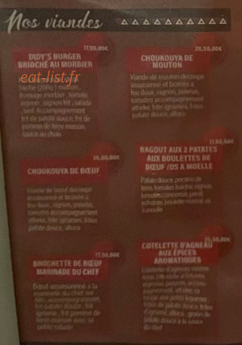 Le Talier De Didy's — carte page 2