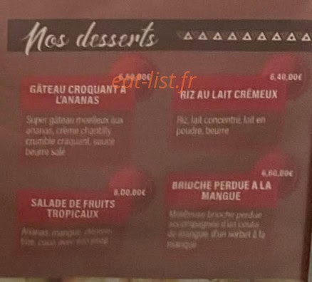 Le Talier De Didy's — carte page 6