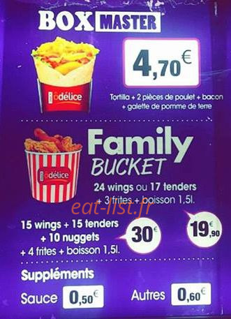 Ôdelice — carte page 2