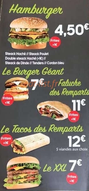 Taco's des Remparts — carte page 2