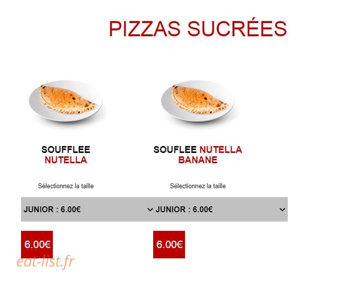 Bella food — carte page 6