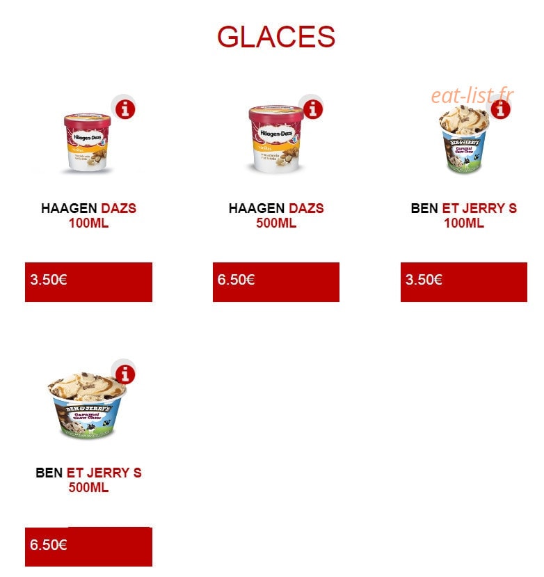 Bella food — carte page 14