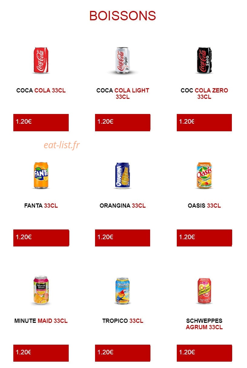 Bella food — carte page 15