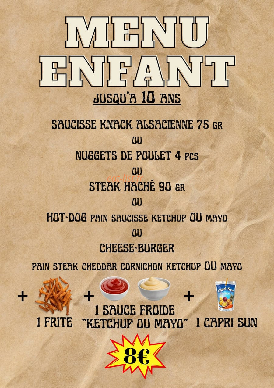 Hot Burger Factory — carte page 8
